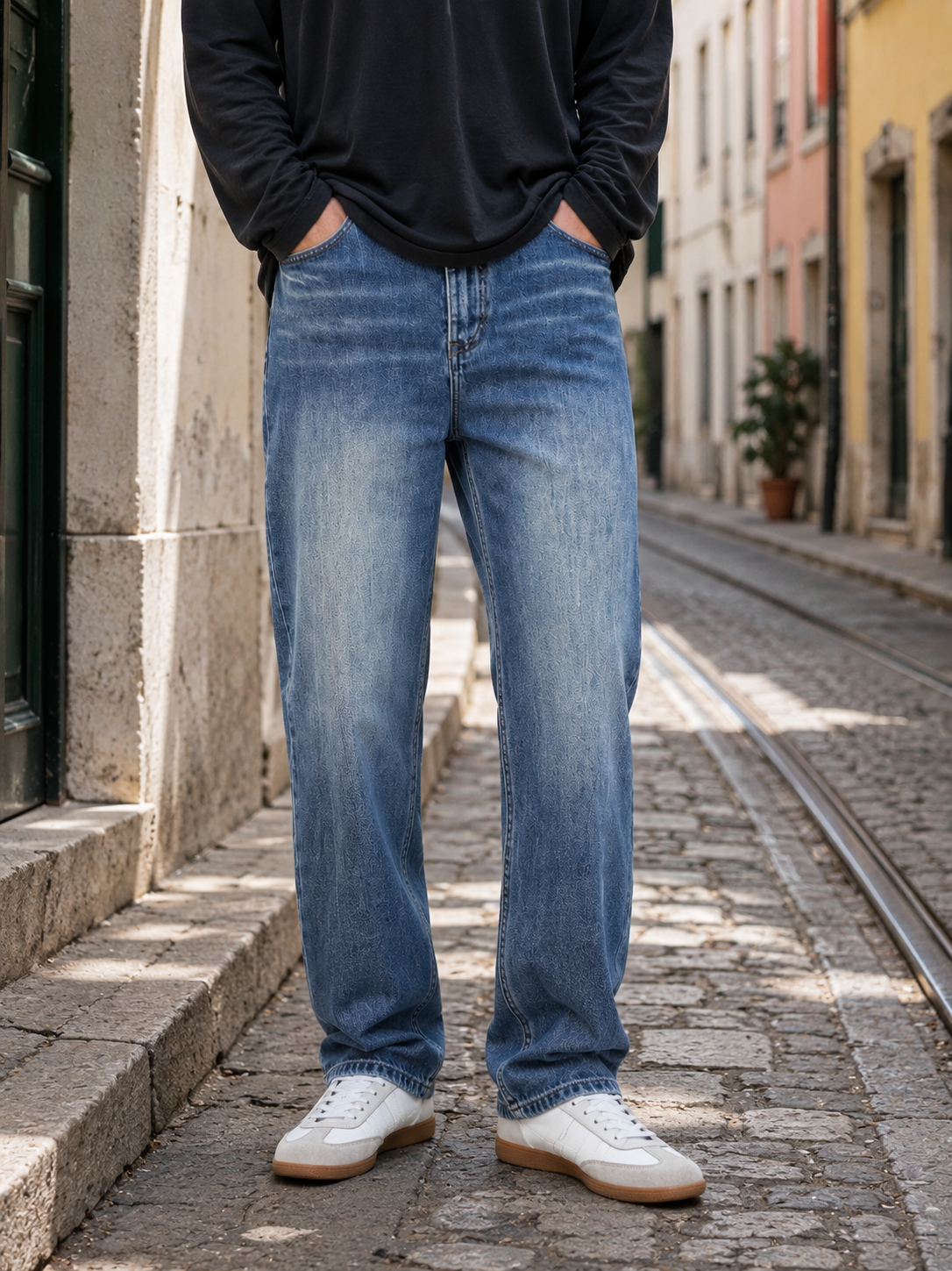 SUN FADE HEAVYWEIGHT DENIM JEANS