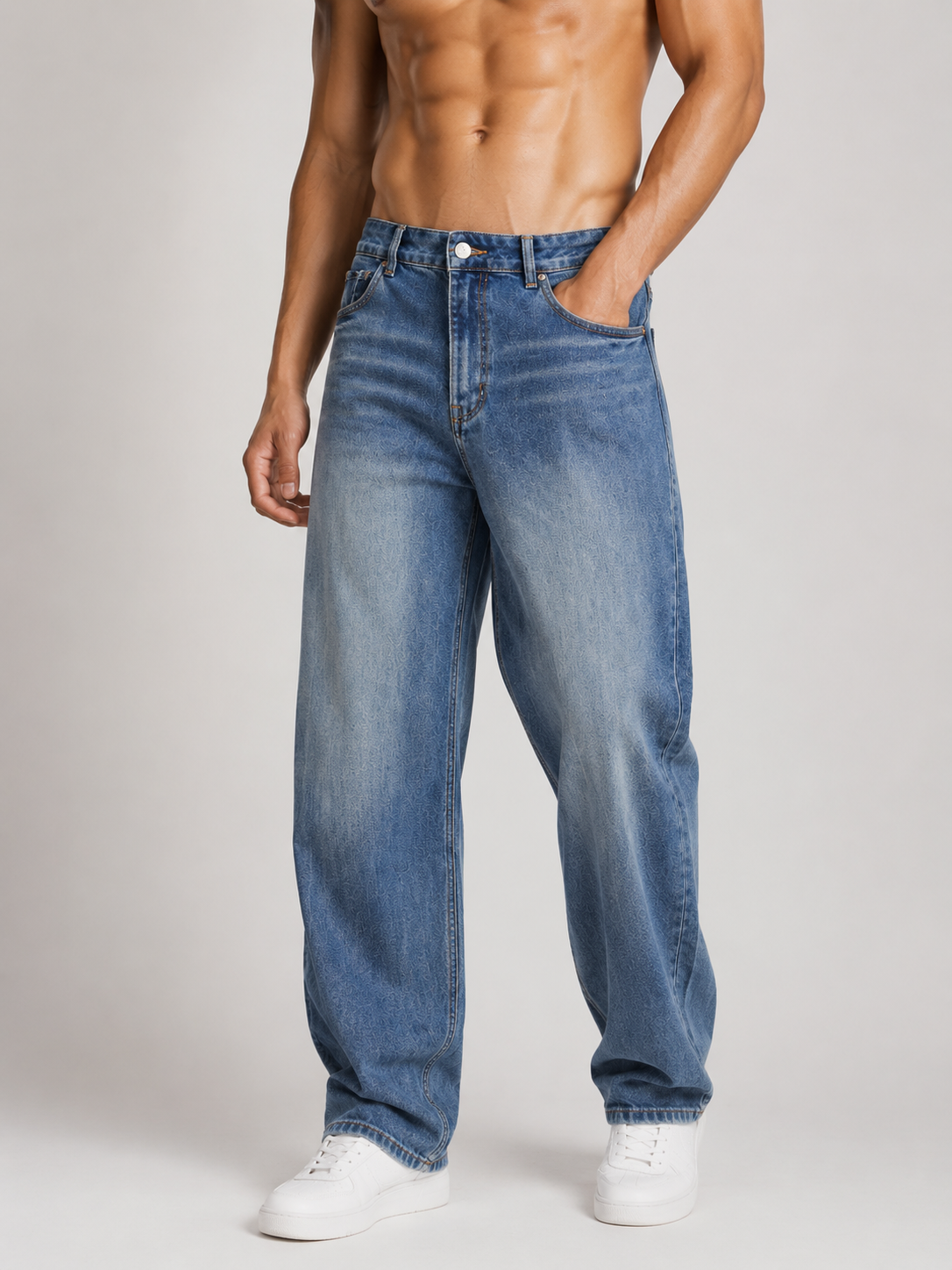 SUN FADE HEAVYWEIGHT DENIM JEANS