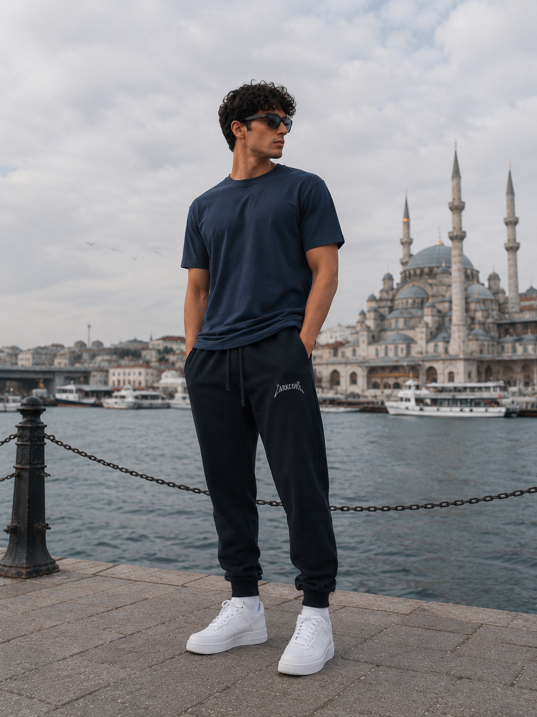 ESSENTIAL DRAWSTRING JOGGED SWEATPANTS