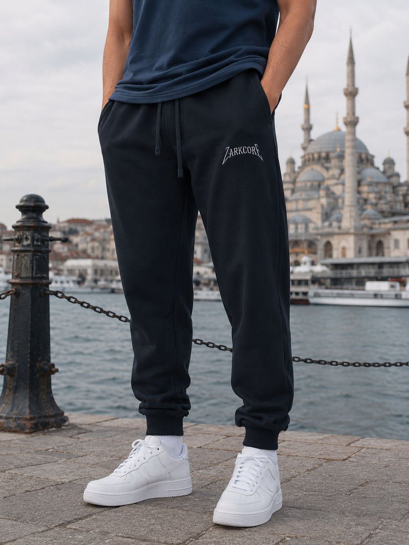 ESSENTIAL DRAWSTRING JOGGED SWEATPANTS