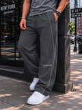 REFLECTION STRIPED STRAIGHT-LEG SWEATPANTS