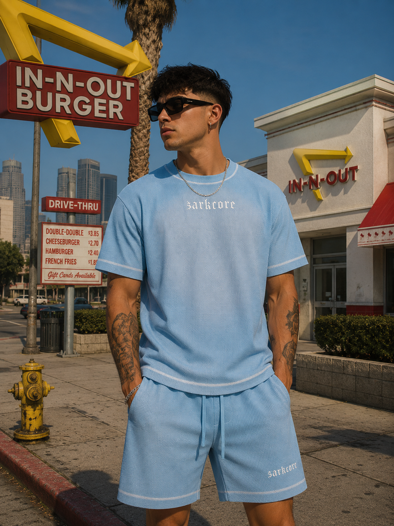 UNISEX SUNFADE WAFFLE BOXY T-SHIRT