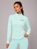WOMEN'S QUARTER-ZIP YOGA PULLOVER
