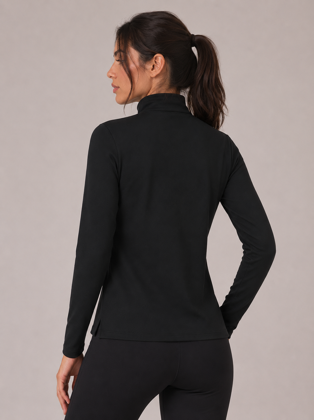 WOMEN'S QUARTER-ZIP YOGA PULLOVER