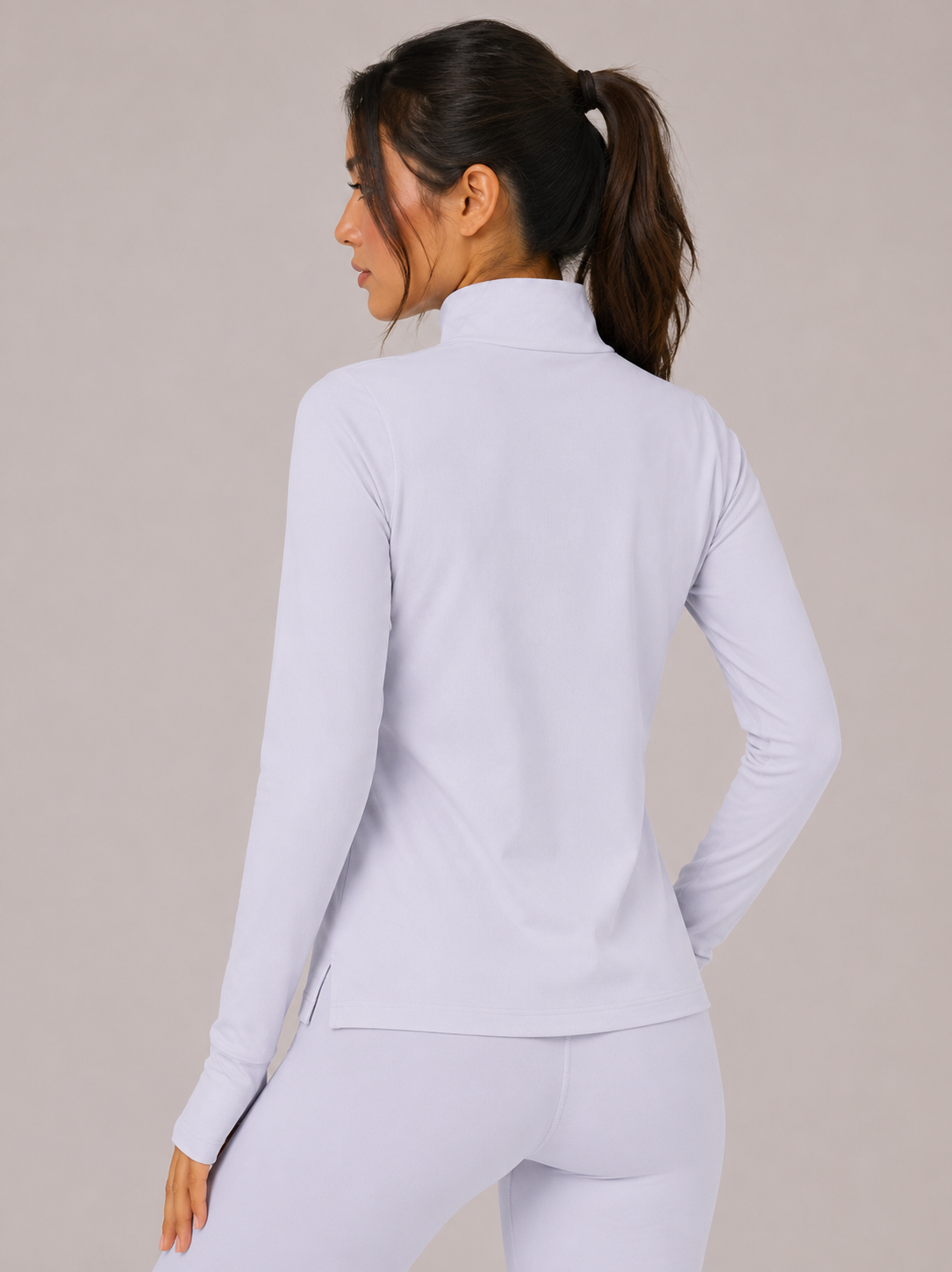 WOMEN'S QUARTER-ZIP YOGA PULLOVER