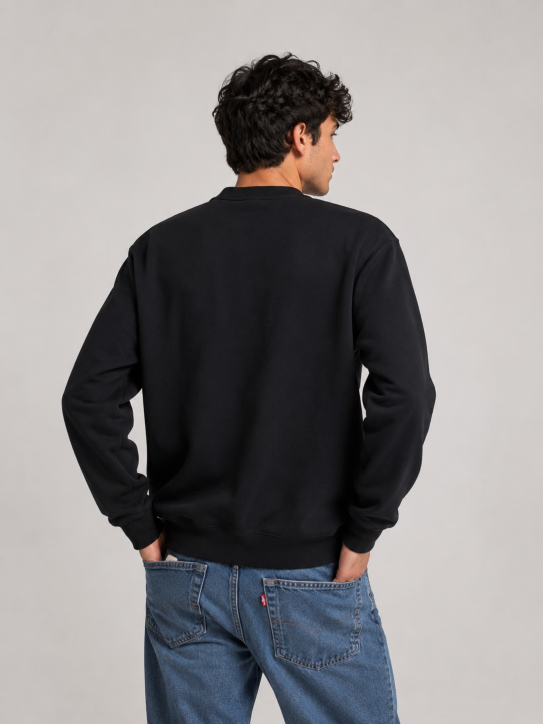 ESSENTIAL ZIP-UP FLEECED VARSITY JACKET