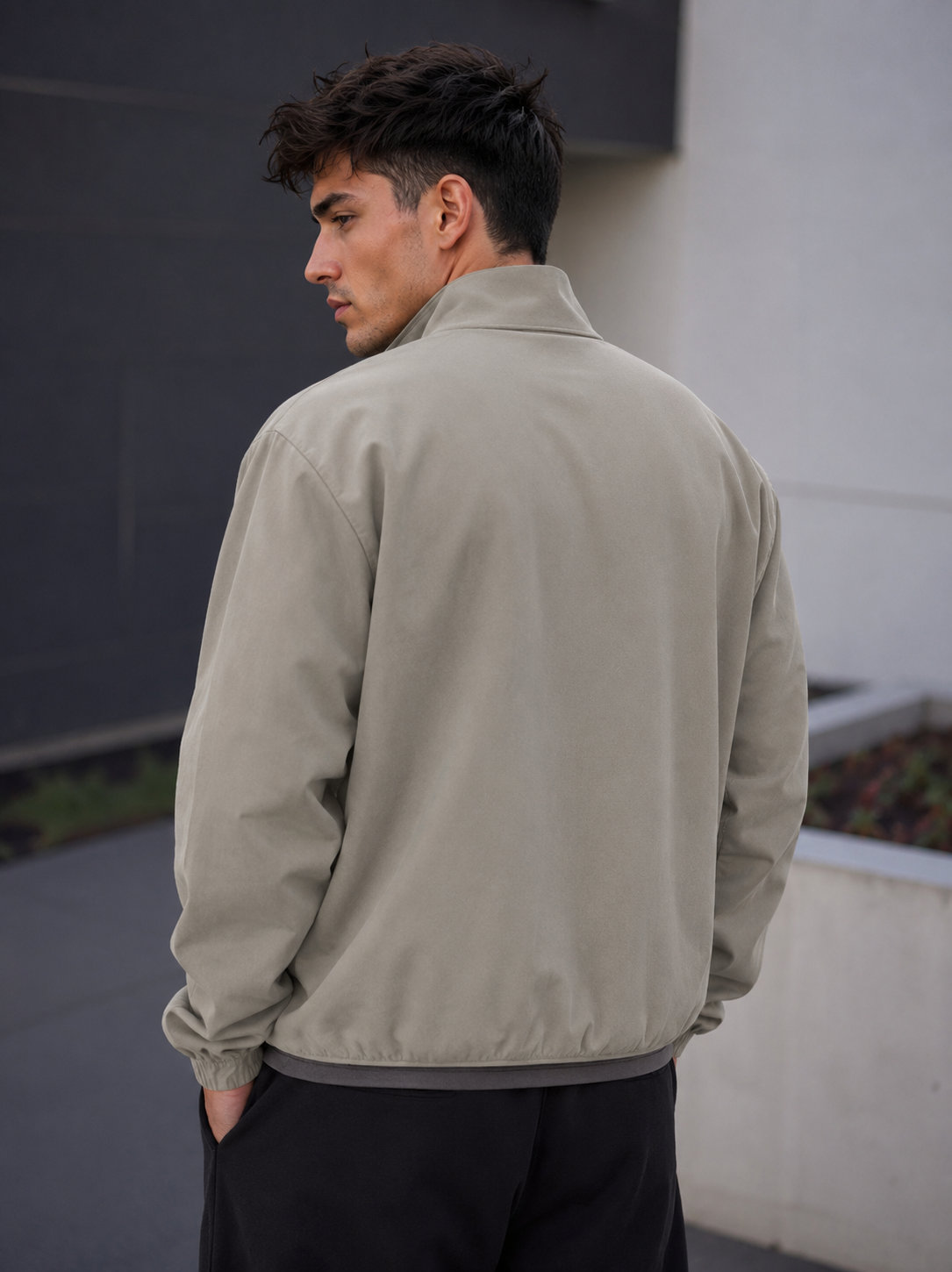 ESSENTIAL HEAVYWEIGHT STAND COLLAR JACKET