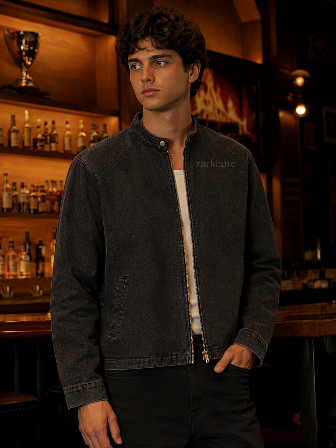 DENIM VINTAGE WASHED JACKET
