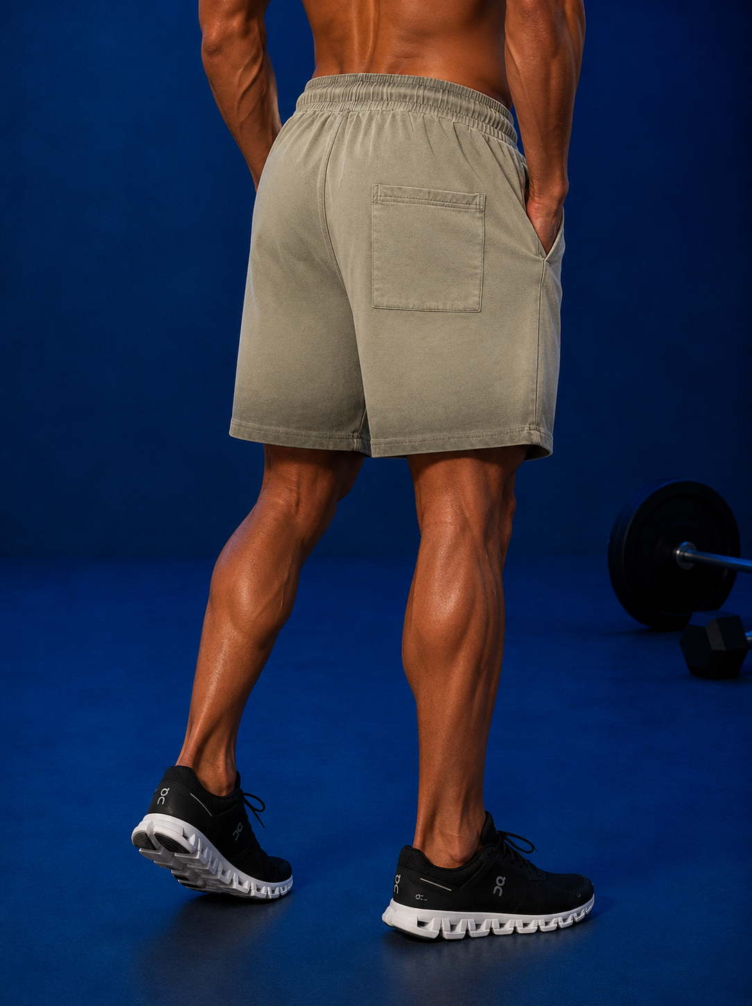 REVERSE DYED SWEATSHORTS