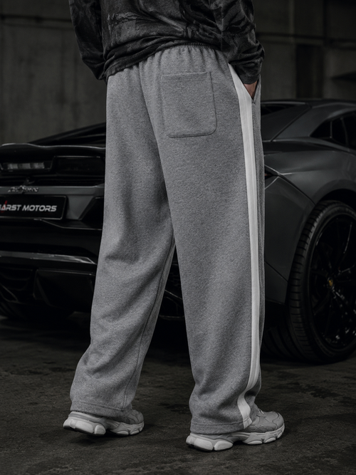 CONTRAST TAPE STRAIGHT-LEG SWEATPANTS