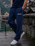 ESSENTIAL DRAWSTRING STRAIGHT-LEG SWEATPANTS