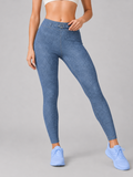 WOMEN'S FAUX DENIM ZIP-FLY LEGGINGS