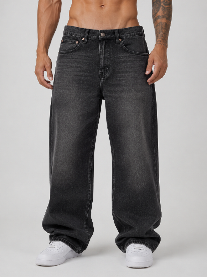 VINTAGE WASH HEAVYWEIGHT DENIM JEANS